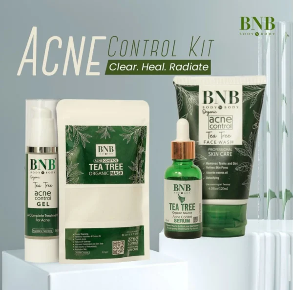 BNB Facial Kits Organic Tea Tree Acne Control 4 in 1 - Image 3