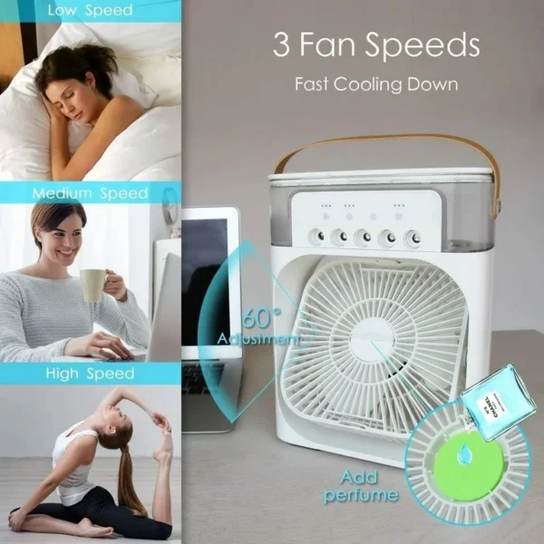 3 In 1 Desk Cooling Fan Spray Fan - Image 7