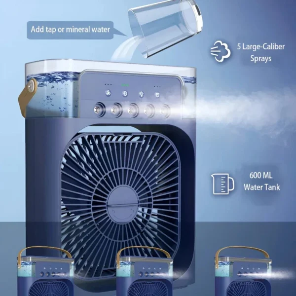 3 In 1 Desk Cooling Fan Spray Fan - Image 6