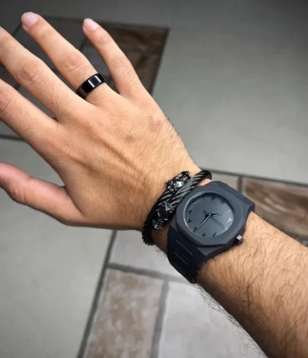 Arabic Black Aura Best Quality Fiber  Chain & Dial Water Proof - Image 11