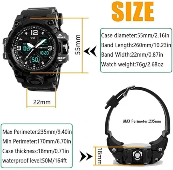 Digital Watch - LED Military Digital Watch - Casual Watch - Image 4