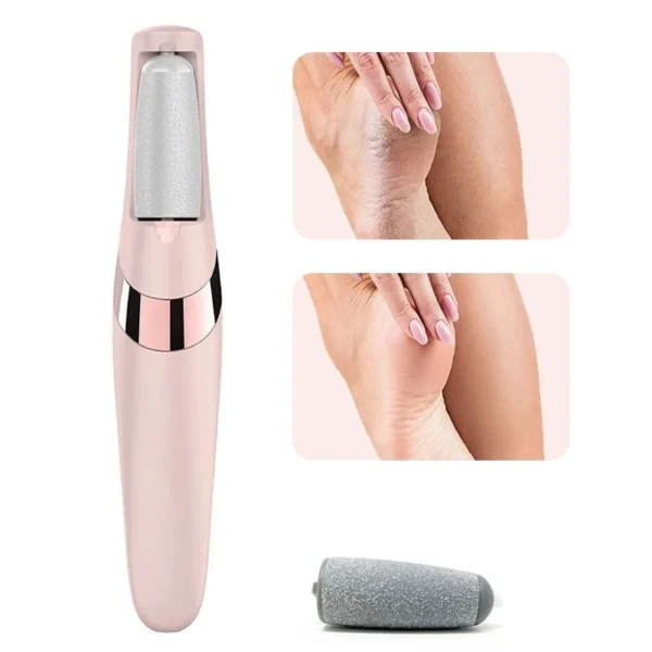 Electric Callus Remover for Feet - 2-in-1 Rechargeable Foot File Pedicure Tool for Dead Skin, Cracked Heels - Image 3