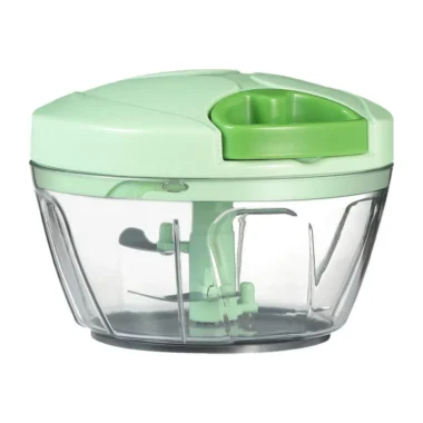 Spin Chopper 3 Blades 500ml - Manual Hand Pull Food Processor for Vegetables & Fruits